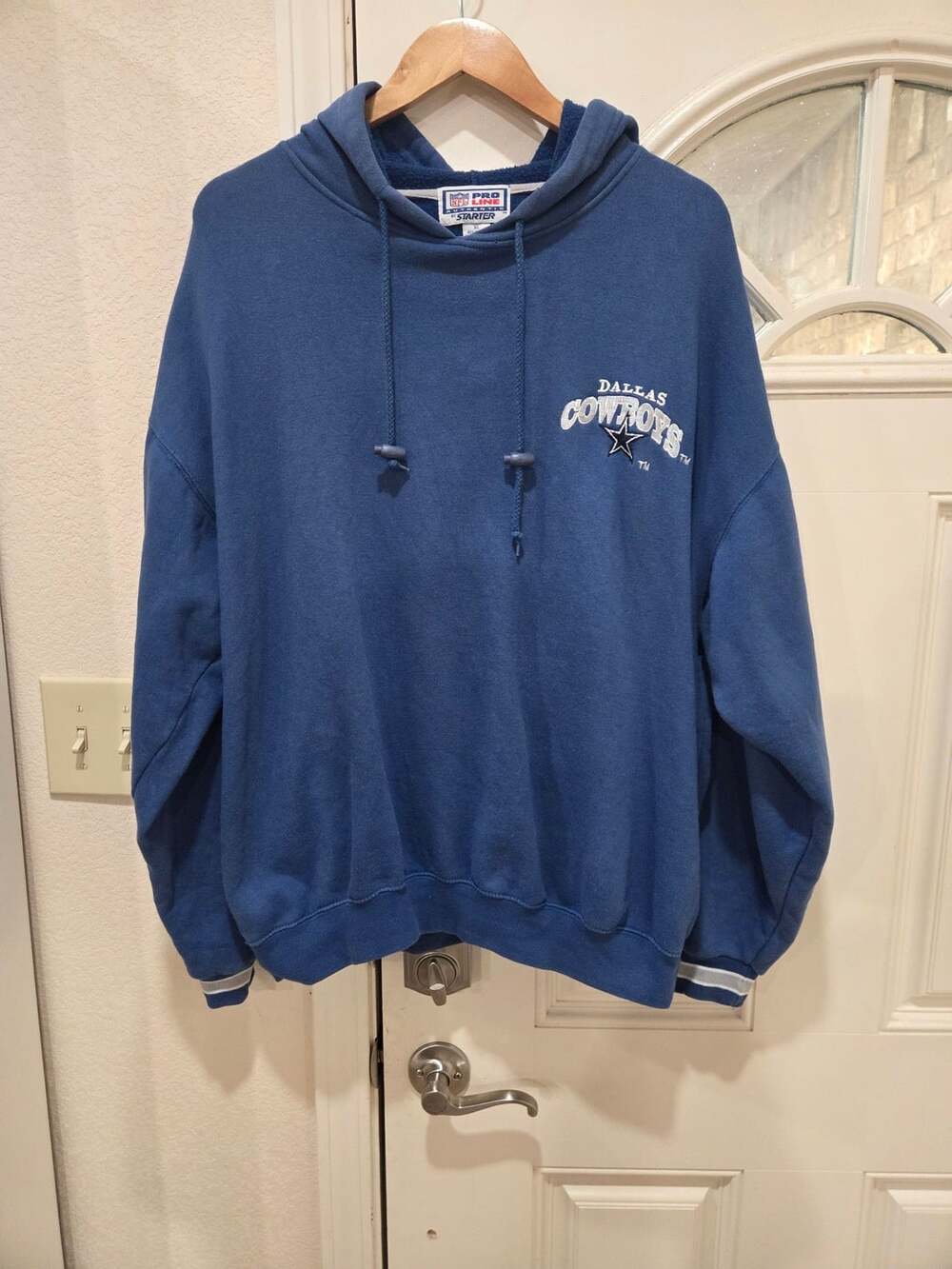 Starter Dallas Cowboys Hoodie Size XL Blue NFL Pro Line Vintage